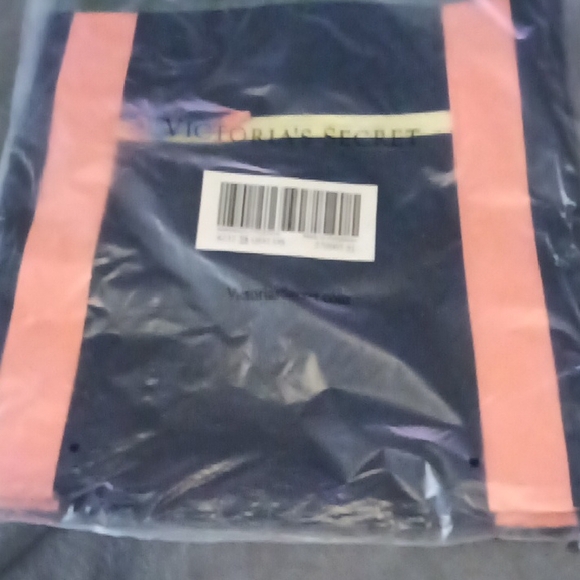 Navy and Pink Tote Bag - Picture 2 of 2